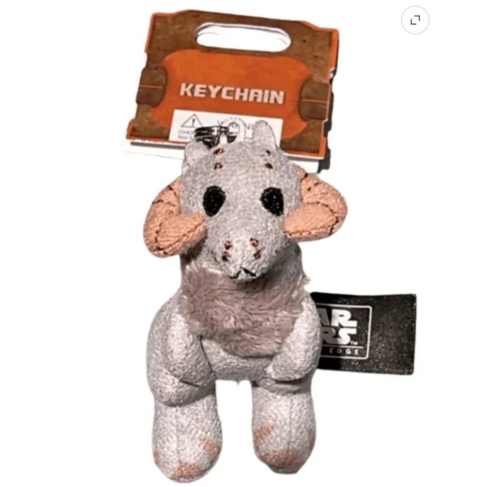 Star Wars Galaxys Edge Bantha Plush Keychain Disney Parks Tatooine Creature Tag